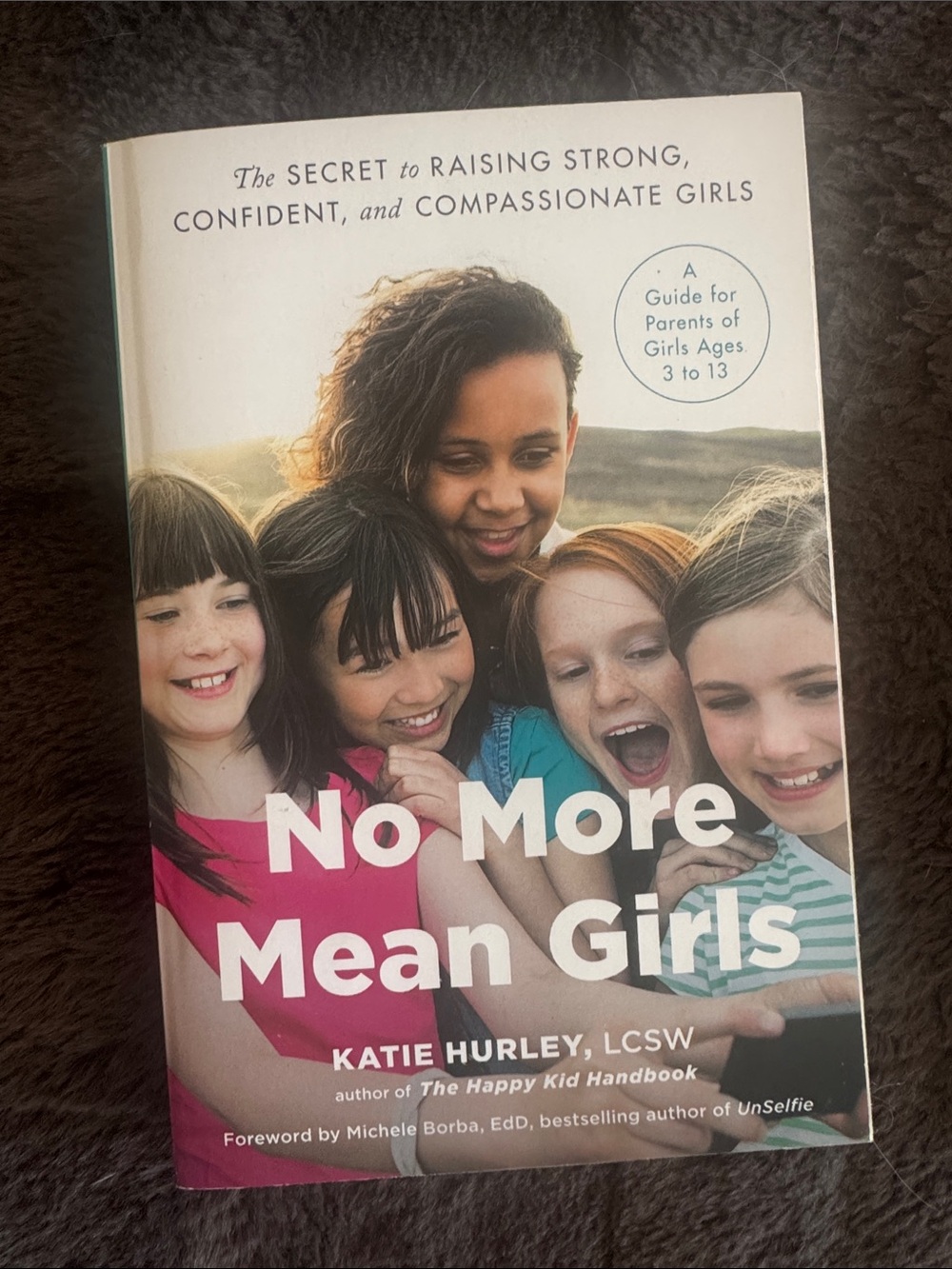 No More Mean Girls Hardcover Book - White & Pink Cover